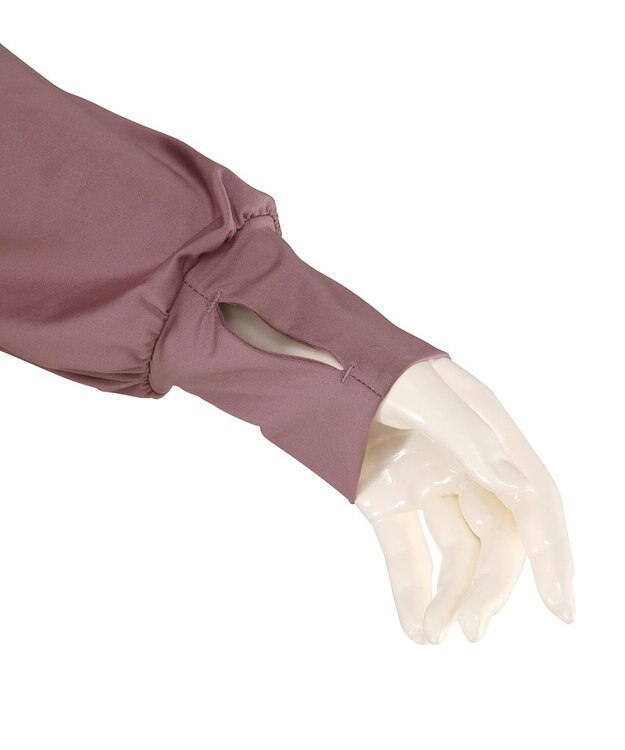 San-ai Resort（三愛水着楽園） 【UPF50＋】　WEB限定　つば付きラッシュ・レギンスセット　M・L　　【San-ai Resort（サンアイリゾート）】 ピンク×ブラック