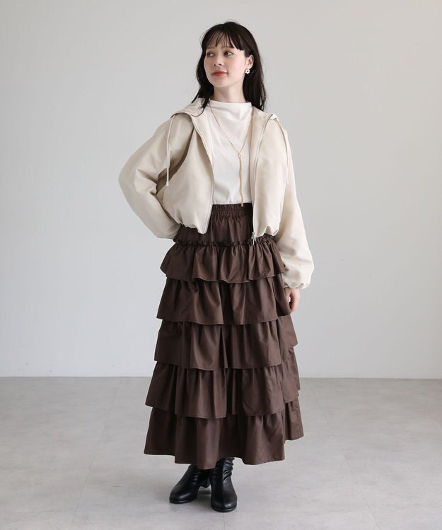 Green Parks ・ＡＮＤＳＥＡＲＣＨ　シアーベロアボトルネックロンＴＥ Ivory