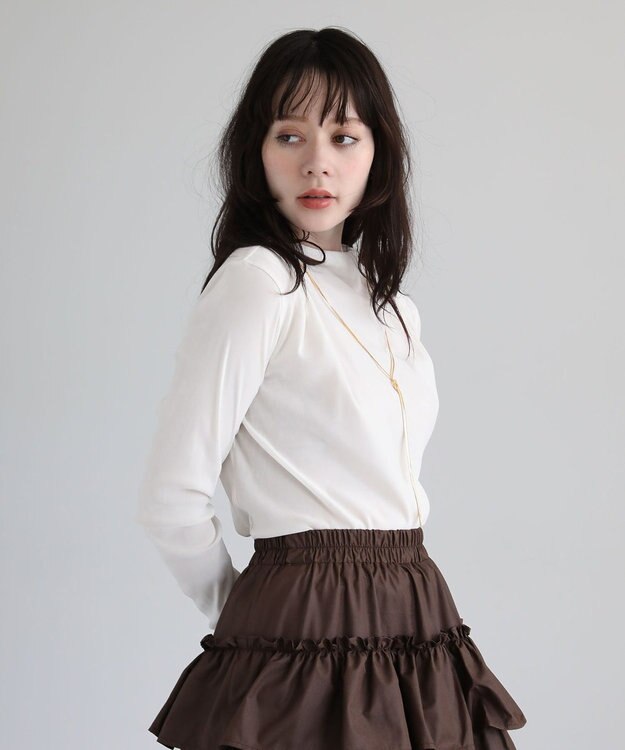 Green Parks ・ＡＮＤＳＥＡＲＣＨ　シアーベロアボトルネックロンＴＥ Ivory