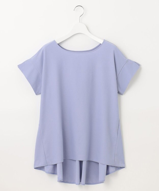 自由区 【WEB限定】【UVケア・吸汗速乾・洗える・XSサイズあり】ファンクショナルツイストジャージー カットソー ダルブルー系