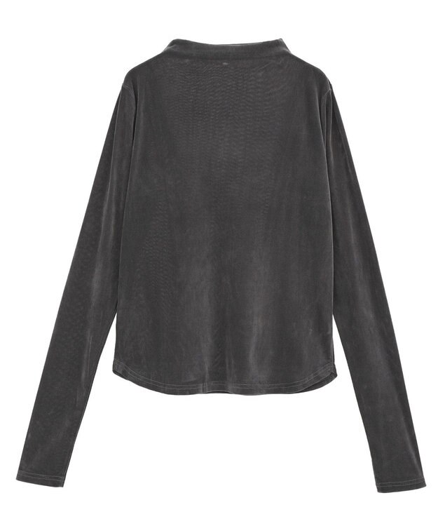 Green Parks ・ＡＮＤＳＥＡＲＣＨ　シアーベロアボトルネックロンＴＥ Charcoal Gray