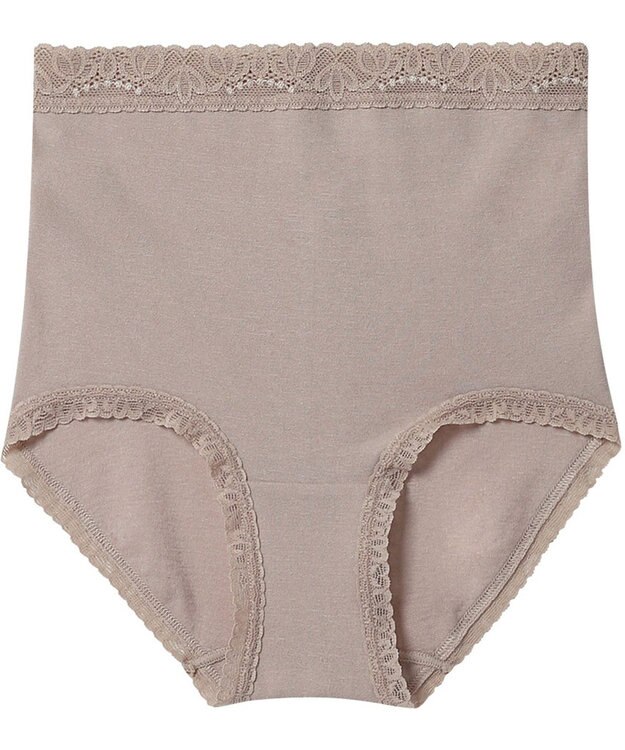 Wing ショーツ 綿混(身生地部) やさしい肌あたり 【デイリーフィット やわらかコットン】 はきこみ丈ふかめ EC3230 ウイング／ワコール サンドベージュ