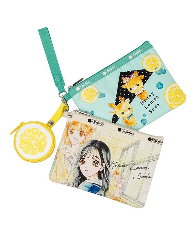 LeSportsac 【ハニーレモンソーダ】WRISTLET POUCH W/CHARM/スパークリングラブ スパークリングラブ