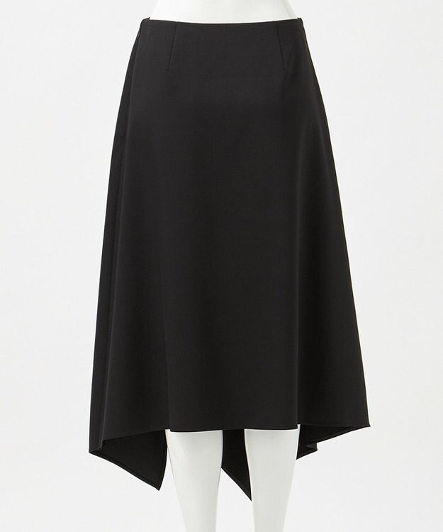 23区 【エステータ】ライトダブルクロス スカート ブラック