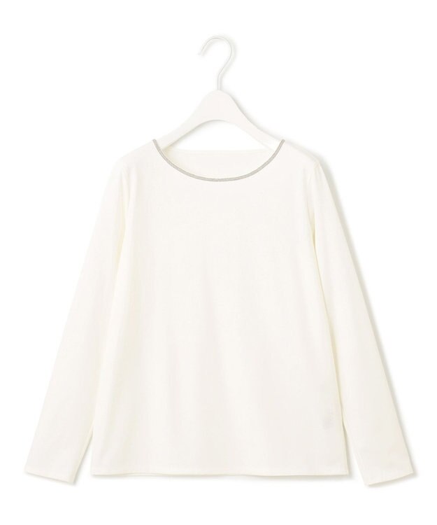 ICB L 【洗える】コンパクトモクロディ プルオーバー オフホワイト系