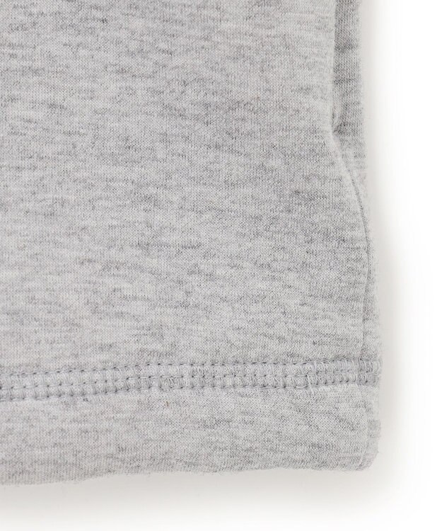 J.PRESS YORK STREET 【UNISEX】スタンド ハーフジップ プルオーバー スウェット ライトグレー系