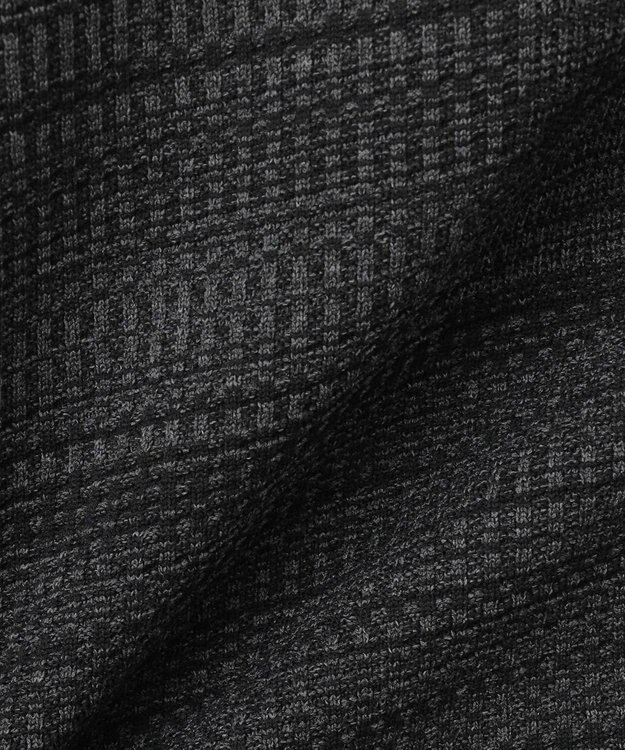 JOSEPH ABBOUD MOUNTAIN 【軽さ/ストレッチ】ホールガーメント3Dニット トスタンドZIPプルオーバー グレー系