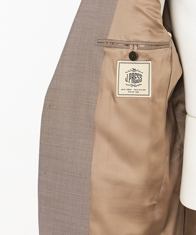 J.PRESS MEN 【ESSENTIAL CLOTHING】ステップドビースーツ ベージュ系