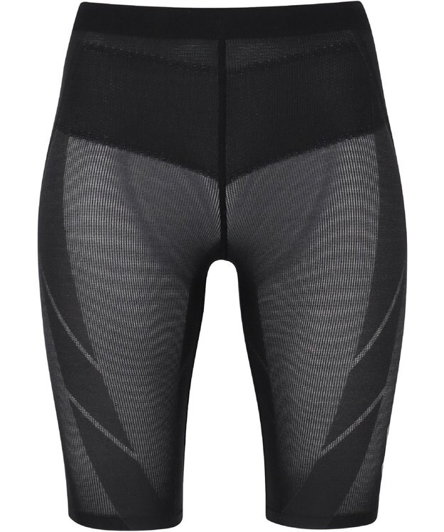 CW-X 【WOMEN】 CW-X スポーツタイツ ハーフ ひざ上丈 下半身サポート(股関節・腰・おしり・ふともも) 全面メッシュ素材 マラソン・球技 レディース HZY775 /ワコール ブラック