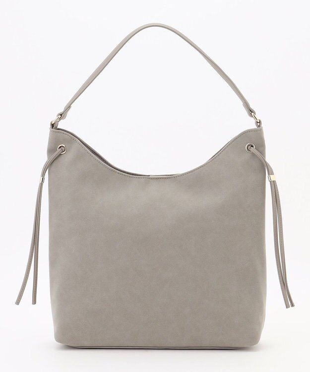 ANY 【A4サイズ収納可】スエードワンショルダーバッグ グレー