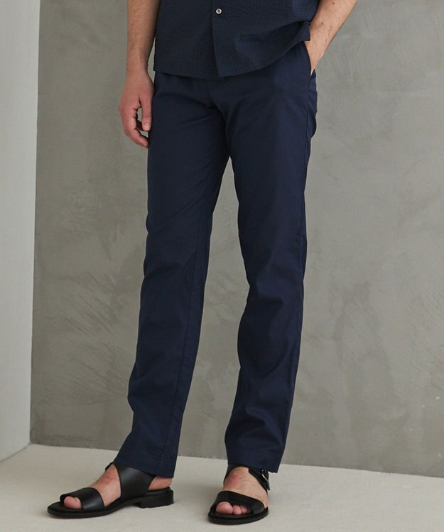 GOTAIRIKU チノ以上スラックス未満のドレス感【接触冷感/吸水速乾/ストレッチ】クールモーション コットンパンツ ネイビー系