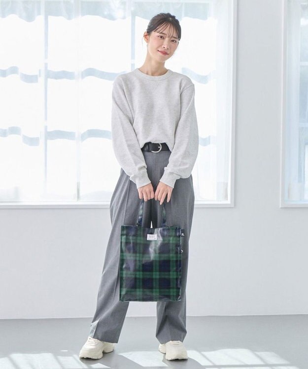 ROOTOTE 3605【ラミネート加工 A4収納】EU.アーキャトル.ラミネート-T 01：チェック・グリーン