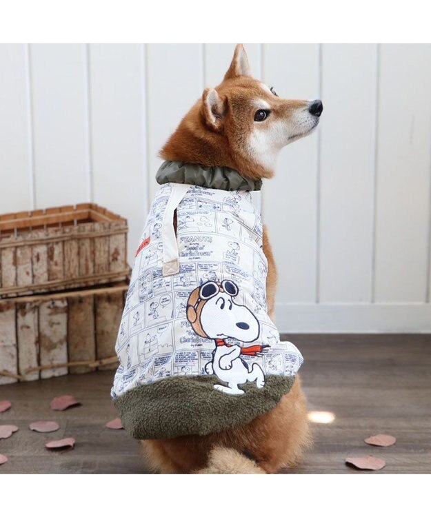 PET PARADISE スヌーピー エアベスト  フライングエース 《 ホワイト》 中型犬 大型犬 ホワイト