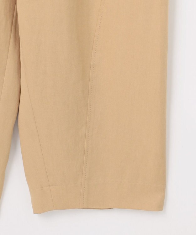 自由区 S セルロースコットンチノコクーンシルエット パンツ ベージュ