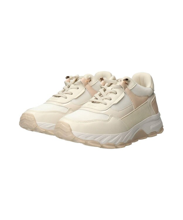 Bridget Birkin 【PARADIS COULEUR】エラスティックシューレーススニーカー ホワイトコンビ