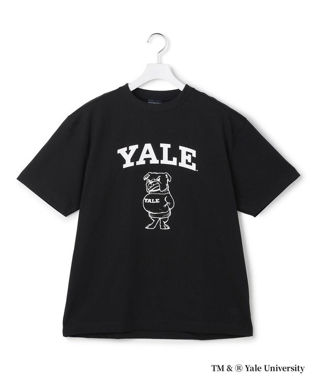 J.PRESS YORK STREET 【YALE別注】【UNISEX】ブルドッグ プリント Tシャツ ブラック系