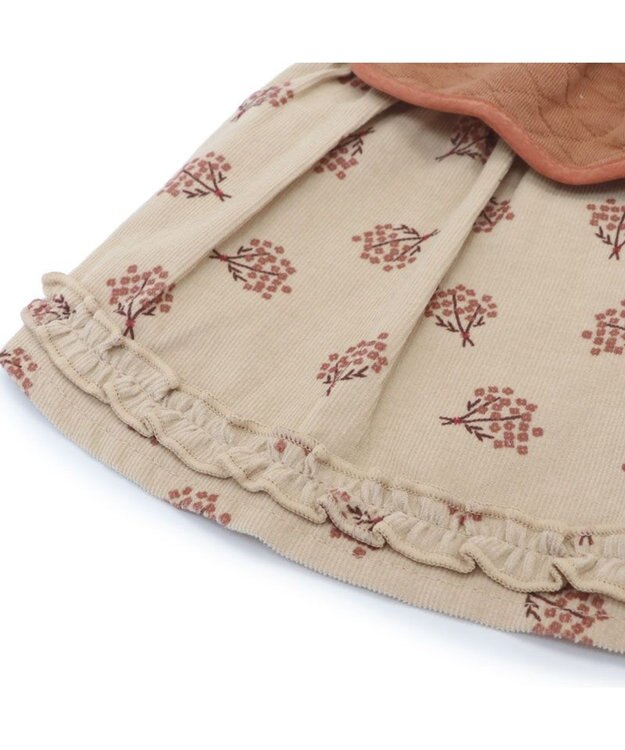 PET PARADISE ペットパラダイス キルトベスト付きワンピース 《ベージュ》 超小型犬 小型犬 オフホワイト