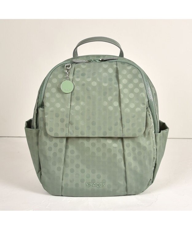 Y'SACCS 【ムック本掲載】Polka Dots リュックサック ライトグリーン