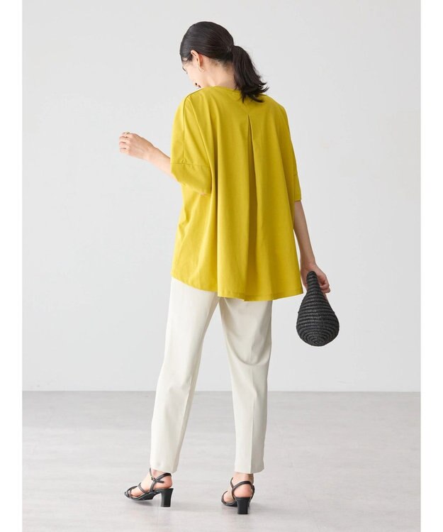 AMERICAN HOLIC 接触冷感バックタックカットプルオーバー Yellow