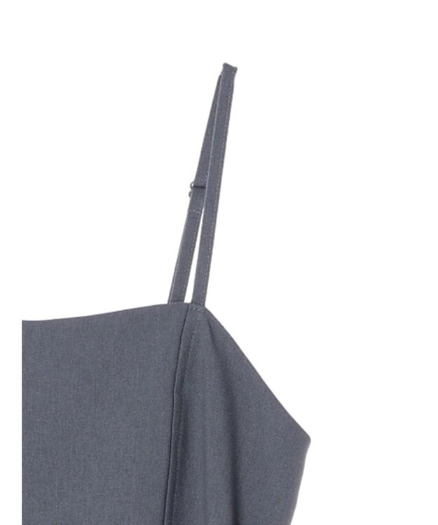 earth music&ecology ウエストマークキャミワンピース Gray