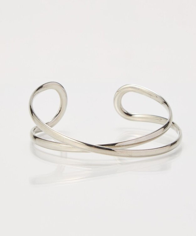 Phoebe <オンワード限定セット>ダブルチェーンネックレス×ツインカレントカフバングル シルバー