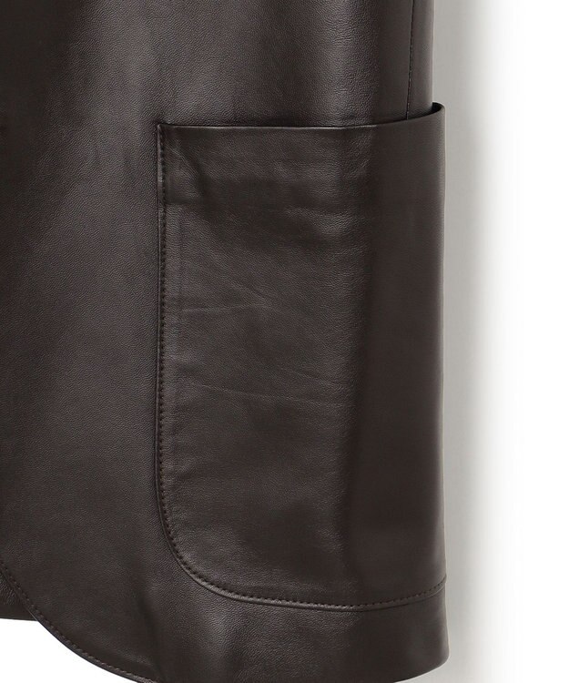 J.PRESS MEN ナッパレザージャケット ダークブラウン系