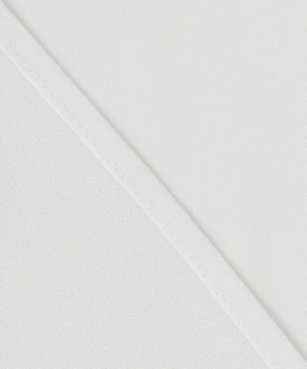 23区 S 【吸水速乾/UVケア/防シワ性】バックサテンアムンゼン ボウタイ付き 2WAY ブラウス ホワイト系