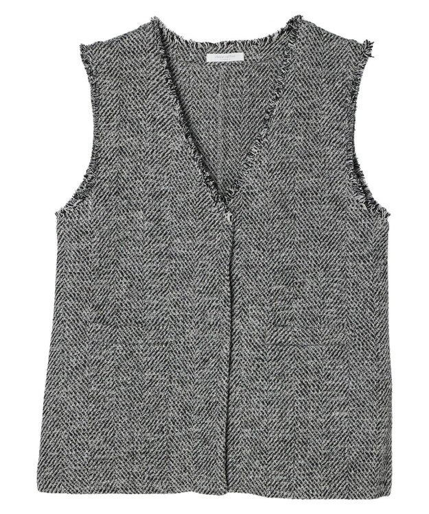 Green Parks ツイードベスト Gray
