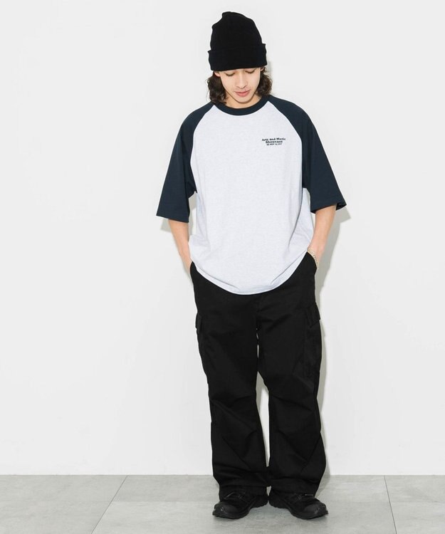 WEGO 【ユニセックス着用ITEM/】グラフィックラグランBIGT（S） 柄5