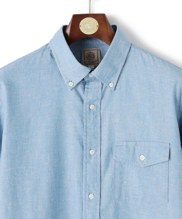 J.PRESS MEN 【WEB・一部店舗限定】インディゴ シャンブレー シャツ サックスブルー系