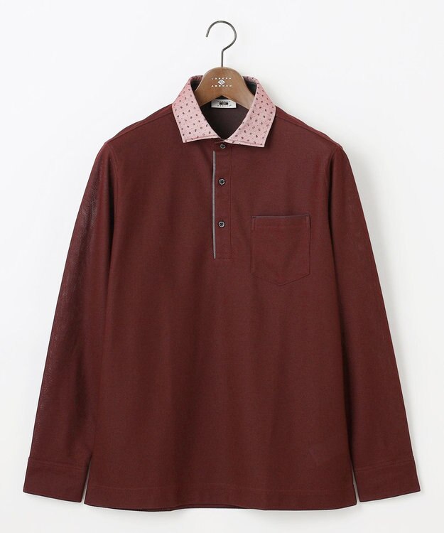 JOSEPH ABBOUD 【サスティナブル】オーガニックコットンダディ  ポロ レッド系