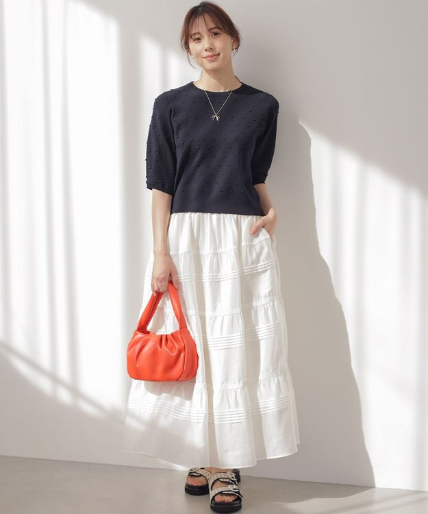 組曲 クラウドローン スカート ホワイト系