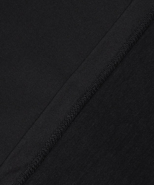 ICB 【洗える】リバーストレッチジャージー ハイネックプルオーバー ブラック系