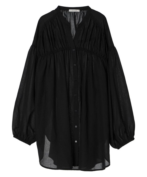 Green Parks シャーリングボリュームスキッパーチュニック Black