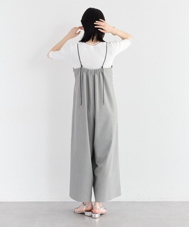 YECCA VECCA ラッフルキャミオールインワン Gray