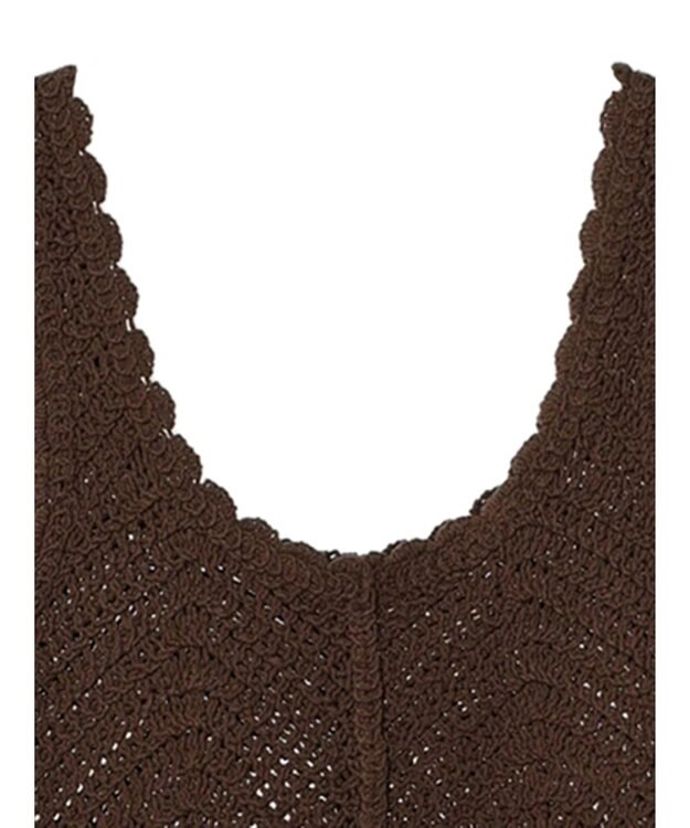 Green Parks ・ＳＵＧＡＲ　ＳＰＯＯＮ　クロシェキリカエワンピース Brown