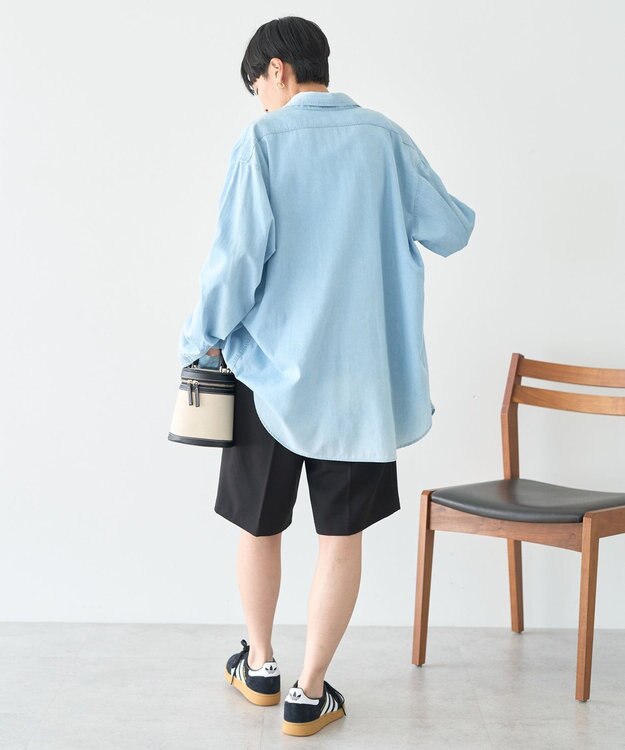 AMERICAN HOLIC イージーケアタックハーフパンツ Black