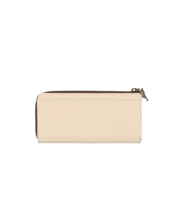 ANNA SUI ブルーム Lファスナー長財布 アイボリー