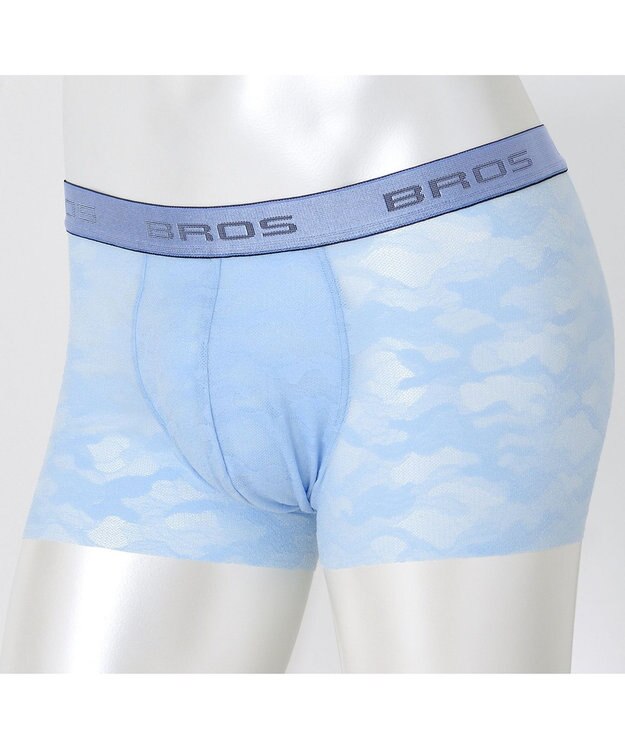 WACOAL MEN ボクサーパンツ 「レースボクサー」 通気性 フロント快適グラマラス 前閉じ GT3340 /ブロス バイ ワコールメン サックス