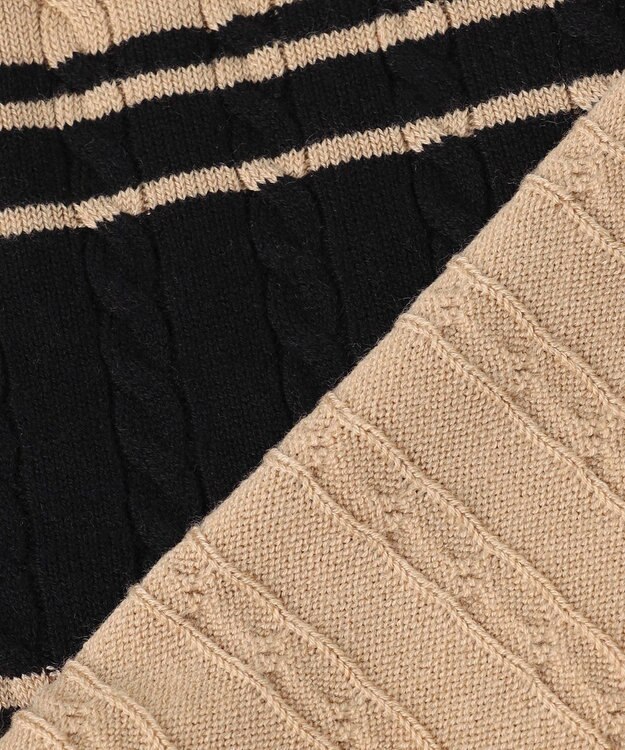 J.PRESS YORK STREET 【WOMEN】ラインハイゲージニット ベージュ系1