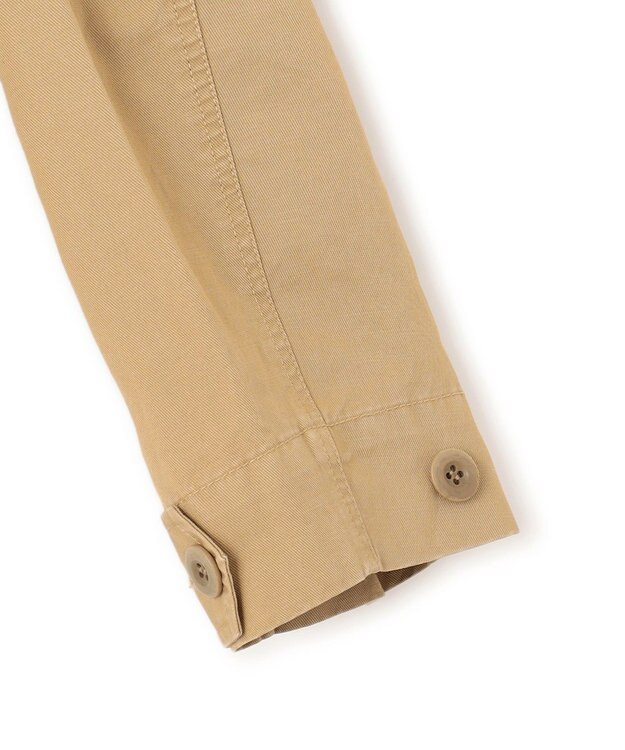 NAVE 【ReNAVE・セットアップ可/洗える】コットンリネンカルゼ ショートジャケット ベージュ系