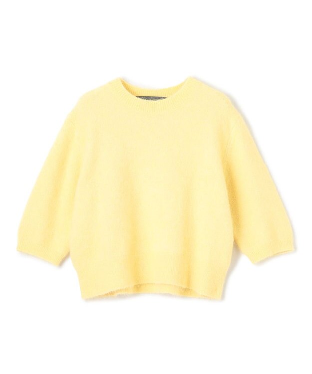 uncrave アルパカファーニット ショートトップス レモンイエロー