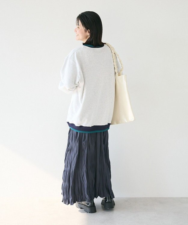 CRAFT STANDARD BOUTIQUE ワッシャープリーツスカート Charcoal Gray