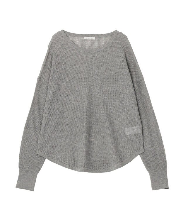 Green Parks シアーニットプルオーバー Gray