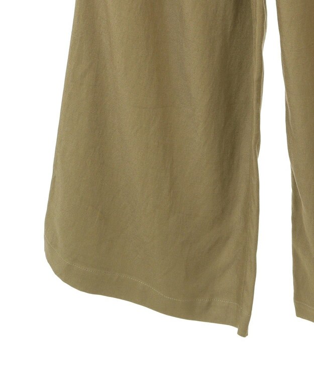 AMERICAN HOLIC 【接触冷感】リネンブレンドタックワイドパンツ Olive