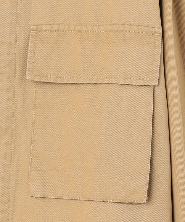 NAVE 【ReNAVE・セットアップ可/洗える】コットンリネンカルゼ ショートジャケット ベージュ系