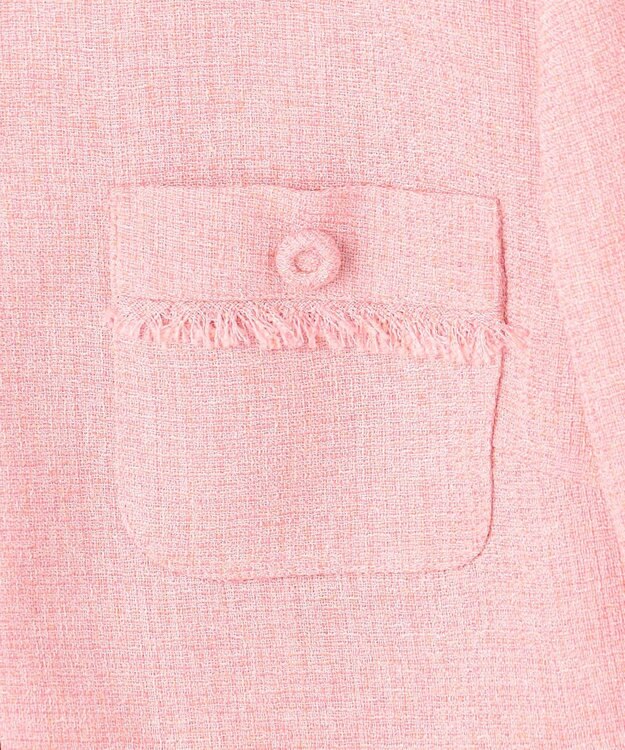 TOCCA 【洗える・消臭】MIST TWEED ジャケット ピンク系5