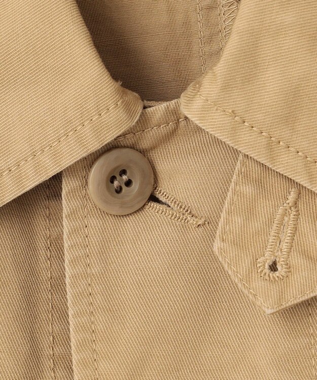 NAVE 【ReNAVE・セットアップ可/洗える】コットンリネンカルゼ ショートジャケット ベージュ系