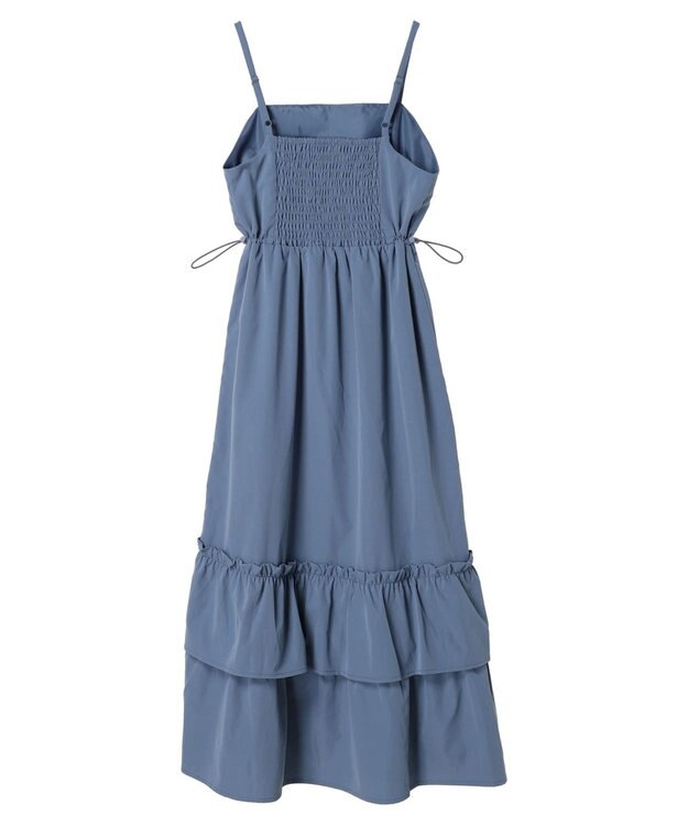earth music&ecology ドロストティアードキャミワンピース Blue