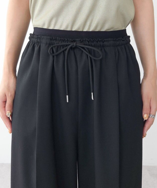 Green Parks ウエストレイヤードワイドパンツ Black